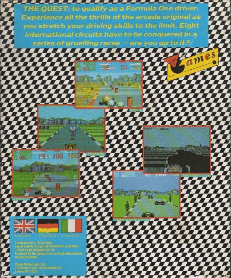 Continental Circus box art for Commodore 64